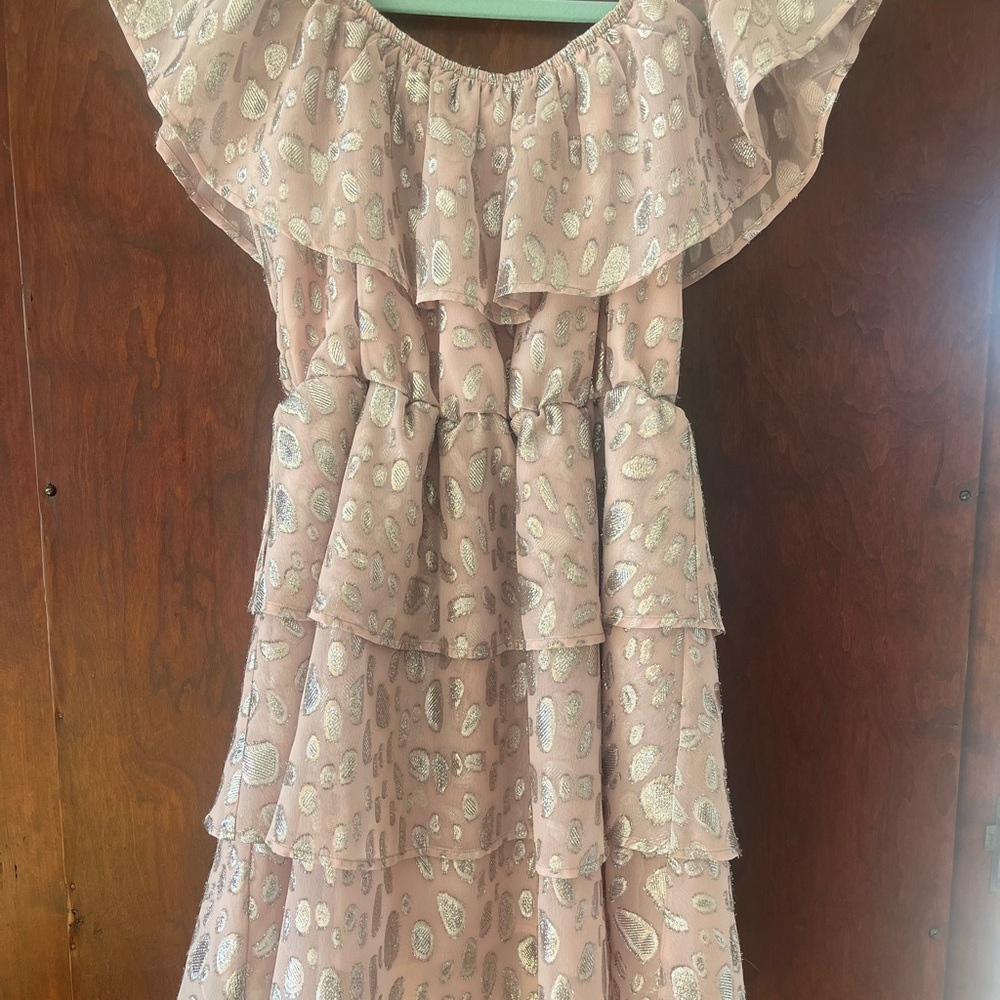 Lovers + Friends Pink Ruffled Mini Dress